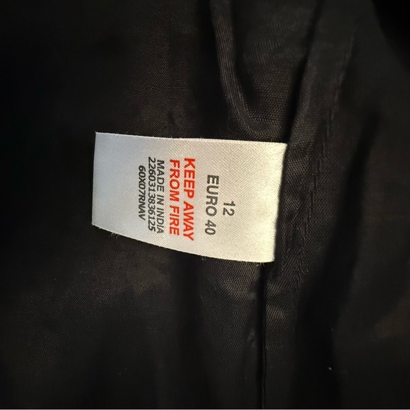 Kate Moss Top Shop Black and Blue Fringe Sleeveless Top - Picture 9 of 10